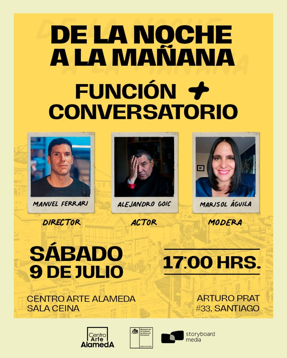 Aguilatop's tweet photo. HOY a las 17hrs tendremos una función gratuita en @CineArteAlameda de la comedia "De la noche a la mañana" del director argentino #ManuelFerrari filmada en Valparaíso, sobre un arquitecto al que se le mueve el piso (literalmente) al enterarse que será padre.
Haremos conversatorio https://t.co/Vao1MrWJcF