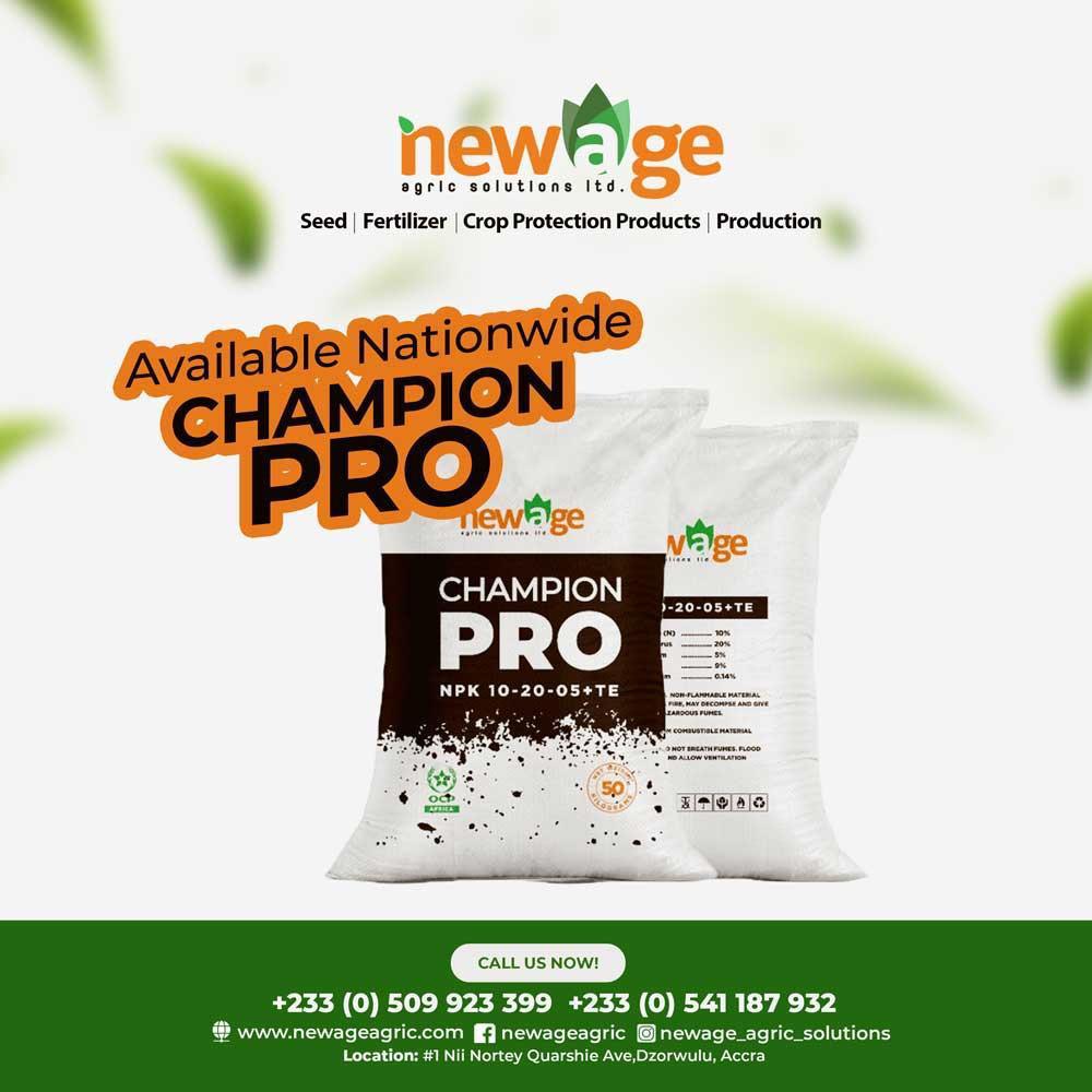AgriWecomm's tweet photo. Champion PRO Fertilizer. NPK 10:20:5+TE. Available for sale at all leading outlets.

Call 0509923399 or 0541187932 for bulk purchases.

#ChampionNie
#Newage https://t.co/Bcnb2cKQnN