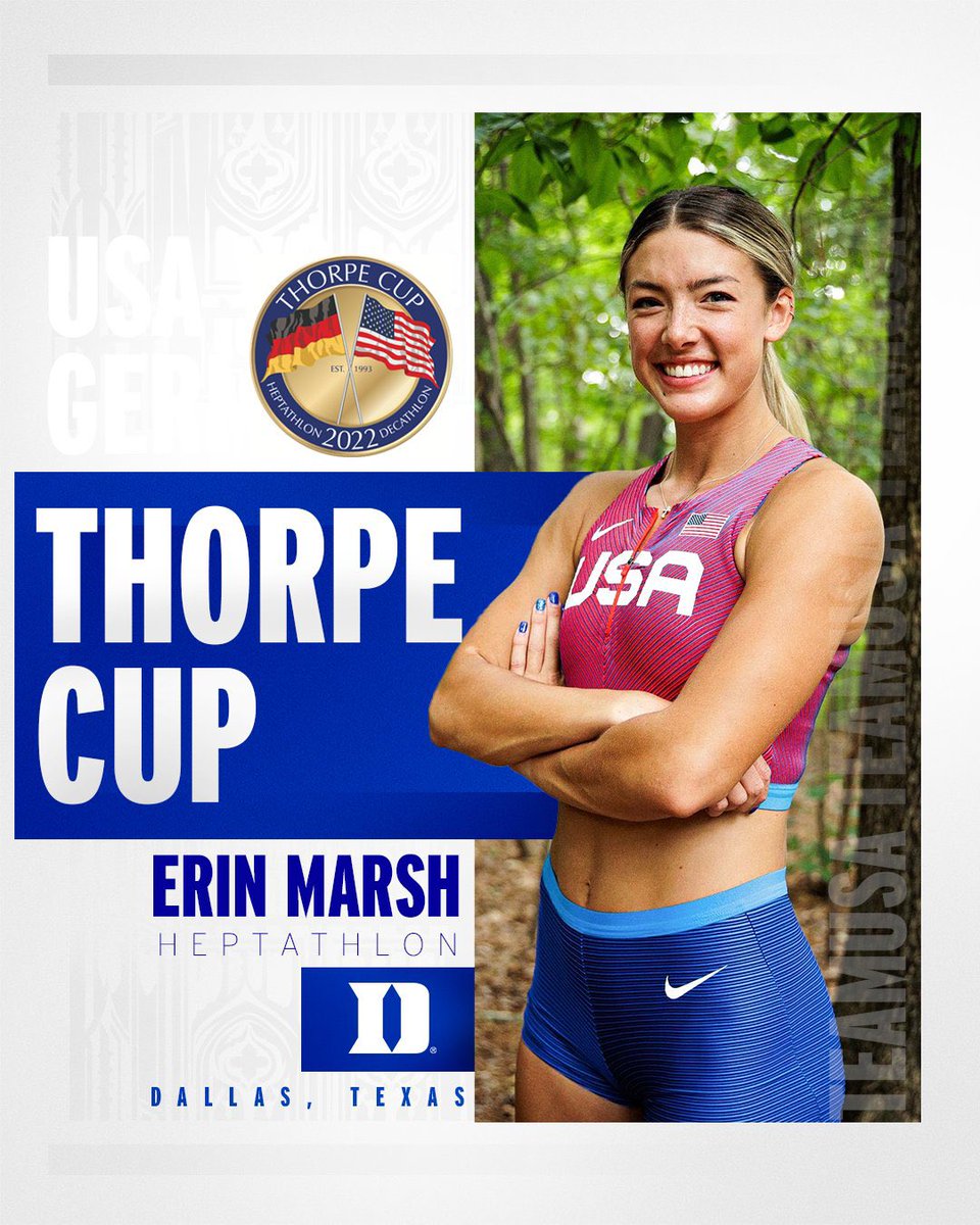 DukeTFXC's tweet photo. Erin Marsh is continuing her incredible season and representing #TeamUSA today in the Thorpe Cup! https://t.co/kJGa4m5ZpC