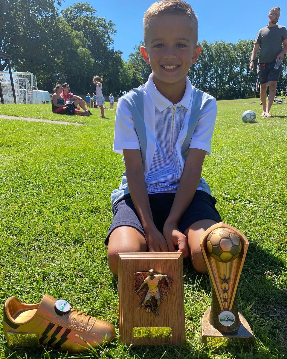What a season for this boy!! Top goalscorer, players player of the year, Dorchester tournament winners and to top it all he’s been scouted by premier league Bournemouth!! I couldn’t be more proud of you!! I love you ⚽️🟢❤️