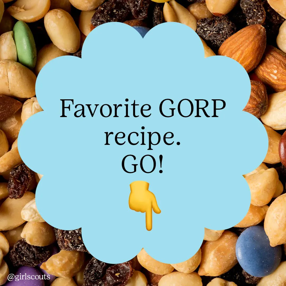 How do you GORP? We're taking notes! 📝😋 Tweet us your yummiest recipes.