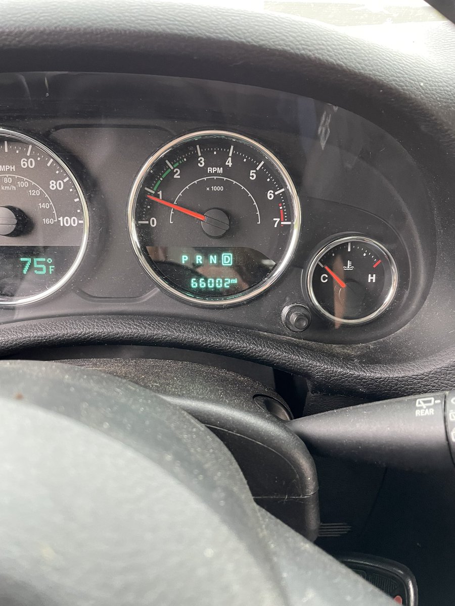 At 70 miles M-F…starting to rack up those miles! Thanks goodness it’s a #Jeepwrangler as the engine is just breaking in! #Jeep #wrangler #JK #LetsGo