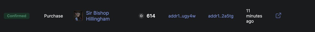 GentlemensC_NFT's tweet photo. One of our Billionaire Gents was already sold for 614 $ADA (x6 from mintprice) on secondary market.🔥

Congrats to the buyer and the seller🚀

WL mint is still live for 22.5 hours!

Happy minting!🥃🎩

#CNFT #CNFTCommunity https://t.co/ws28X637f7