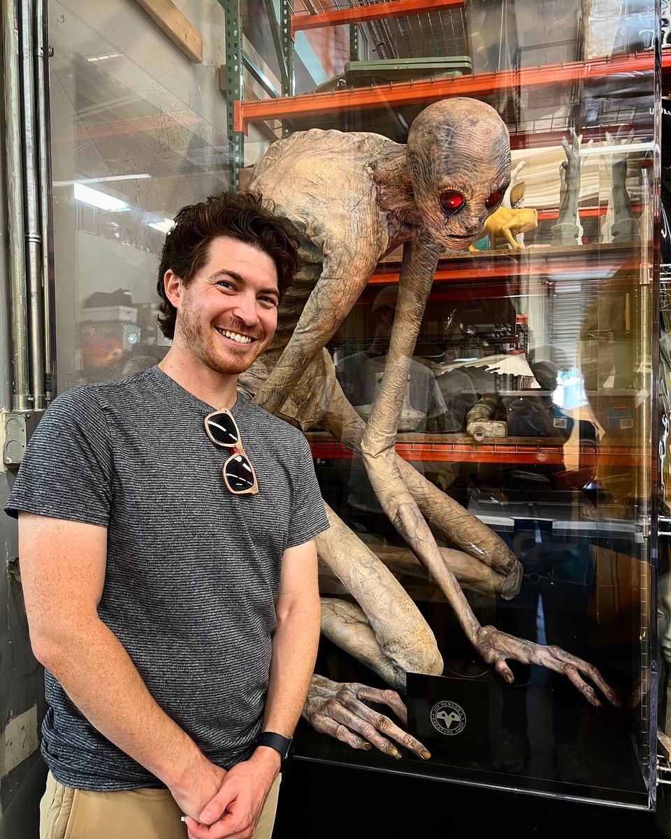 Ran into an old friend. Do you think he misses me? #comeplaymovie #larry #jimhensoncreatureshop