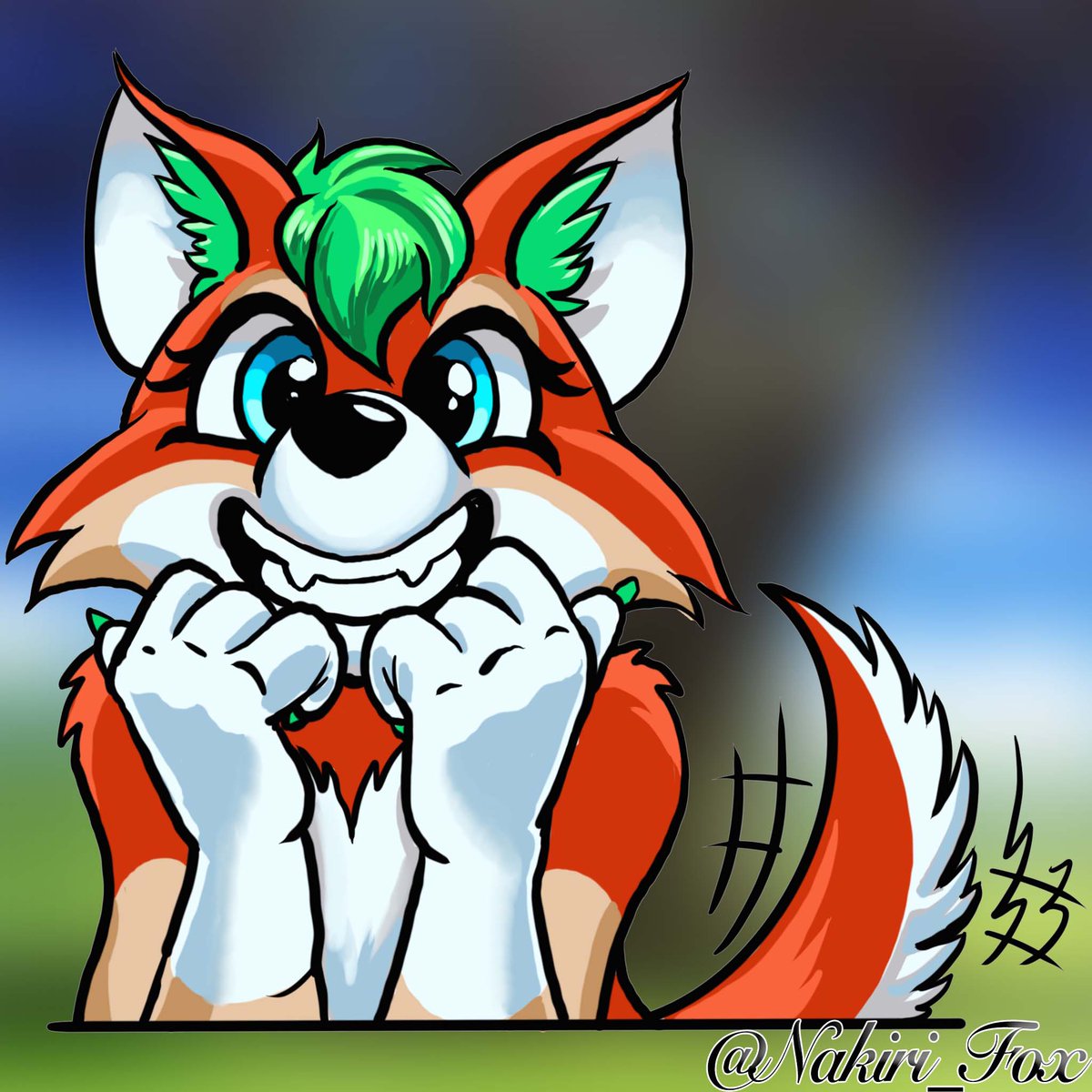 Nakiri_Fox's tweet photo. So... the Reveal-Thing didn´t work as planned :P (still 2 Retweets left) So I had to choose another picture for the Fursuit Friday... But I don´t want to wait any longer ;) It´s time to reveal my new #Fursona in a few minutes. #waitingisboring #newisfun https://t.co/BWTuqTftcr