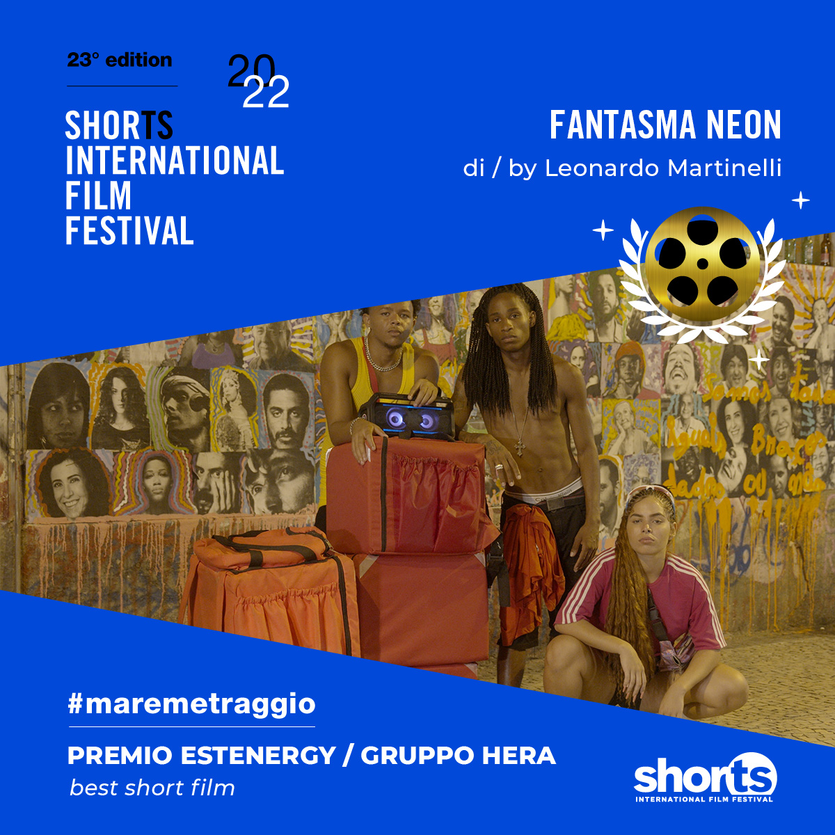 Premio EstEnergy – Gruppo Hera
Miglior cortometraggio
FANTASMA NEON di Leonardo Martinelli (Brasile, 2021)

#maremetraggio #ShorTSIFF2022