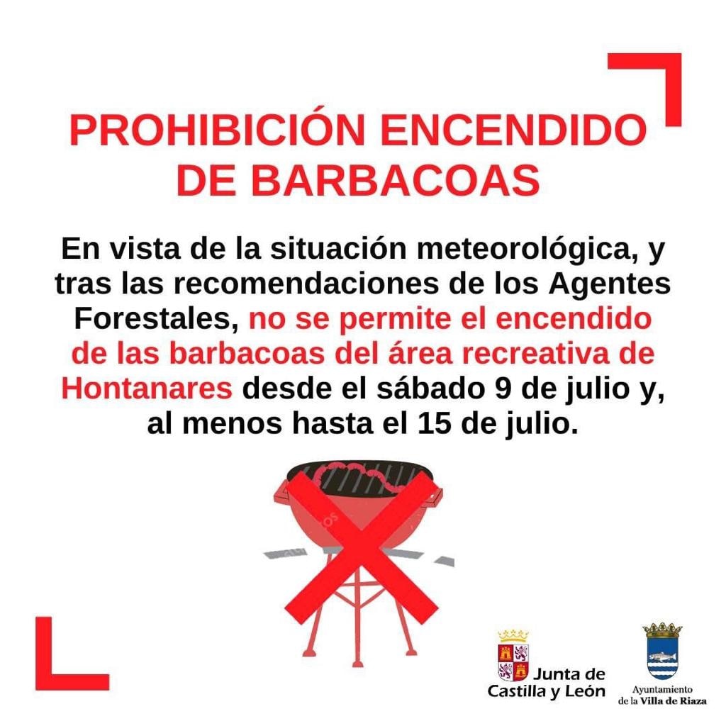 Recomendamos estar atentos a las comunicaciones oficiales de la Junta de Castilla y León, Ayuntamiento y Protección Civil