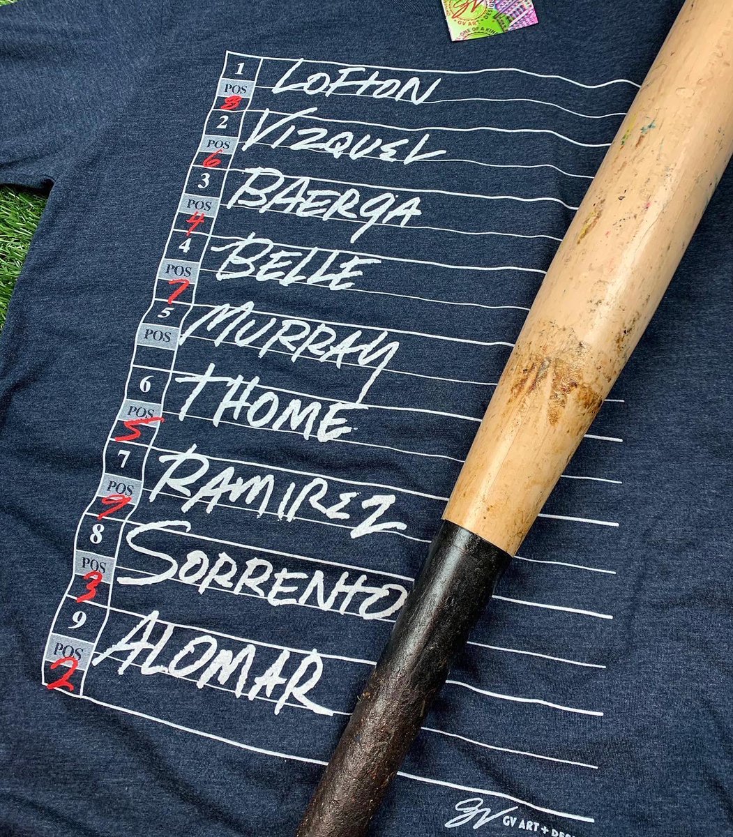 GVartwork's tweet photo. What a beautiful Summer Day! We can use some ‘95 vibes right now so we just brought back our famous Summer of ‘95 lineup tee! 

Who was your favorite player on what is one of the greatest lineups ever? Available online and in stores now! https://t.co/lvk7mtBQrO