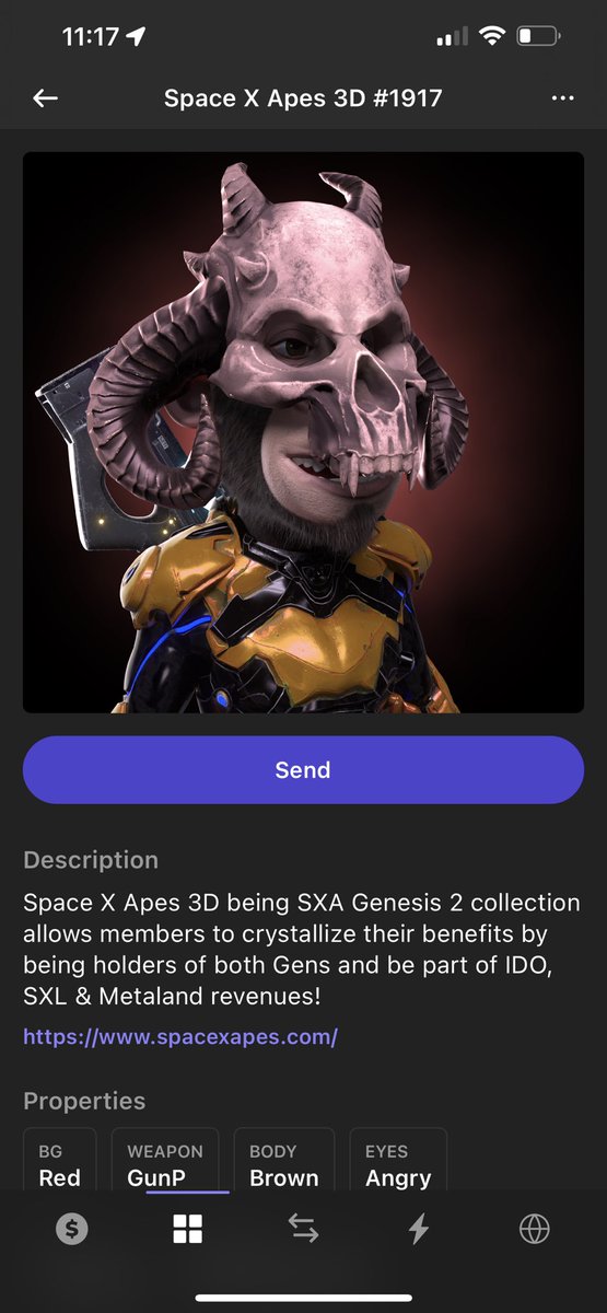 <a href="/trippybeanz_sol/">Trippy 🍑</a> <a href="/SpaceXApes/">SPACE❌APES</a> We got some nice pullz today from our staked gen 1 reward .. free 3d apes .. live this project..