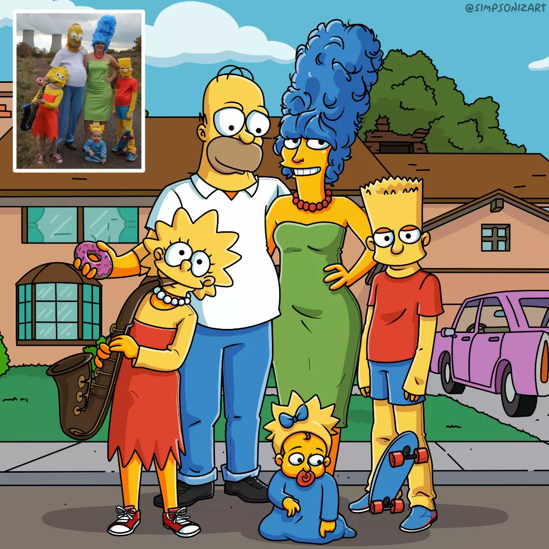 simpsonizart's tweet photo. Mándame DM si haces cosplays de Los Simpson 💛

¡CONVIÉRTETE EN UN SIMPSON! Precios en mi tweet fijado (🎨SERVICIOS) y para consulta escríbeme por DM sin compromiso alguno 👀💬

Estilo Rick y Morty: @rickymortyzart 💚
.
#simpsonizart #simpson #lossimpson #encargossimpsons https://t.co/BmasjIj0e1