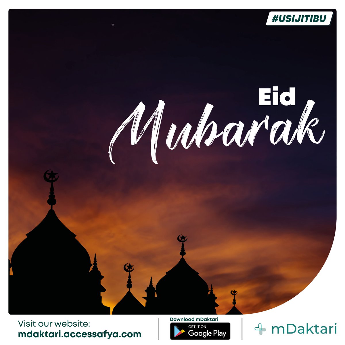 mdaktari_'s tweet photo. Eid Mubarak to all who are celebrating! https://t.co/i0WevhW1vf