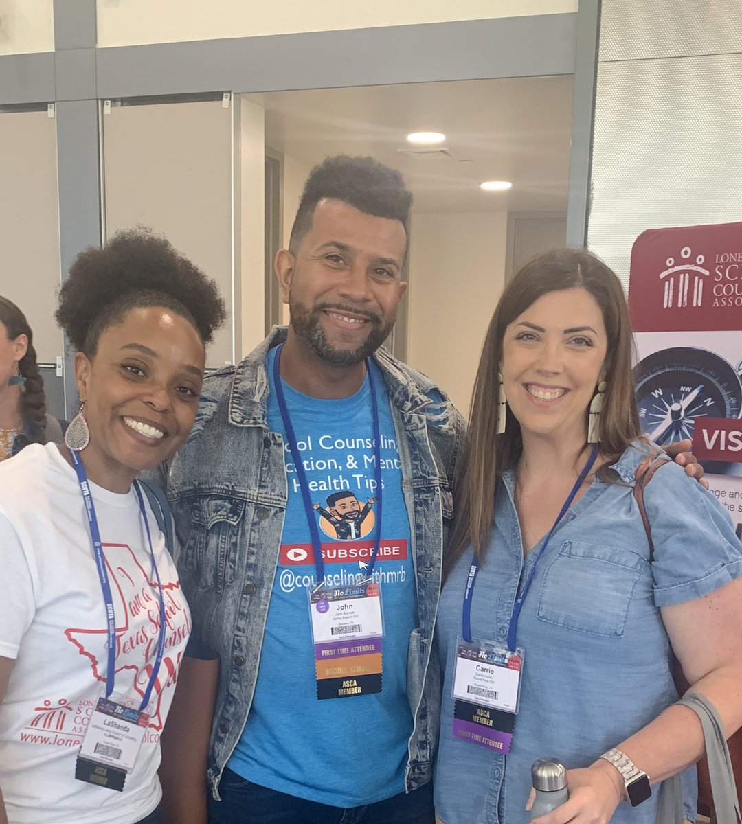 Nice start to #ASCA22 meeting the amazing <a href="/mrbcounseling7/">John Burnett</a>! <a href="/ASCAtweets/">ASCA</a> <a href="/RRISDCounseling/">RRISD Counseling Services</a>