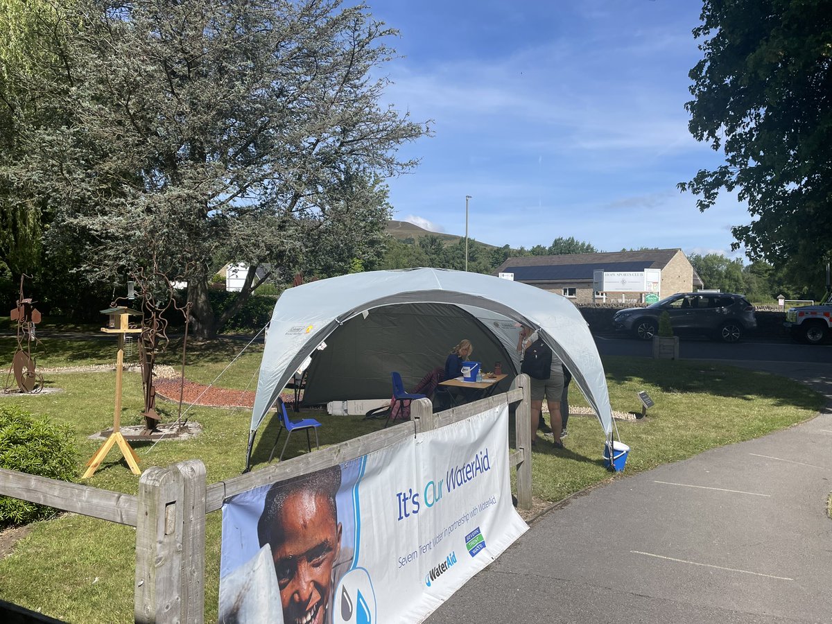 We’ve had great weather, and the wonderful Sophie from <a href="/stwater/">Severn Trent</a> was manning the start and finish tent. 💧