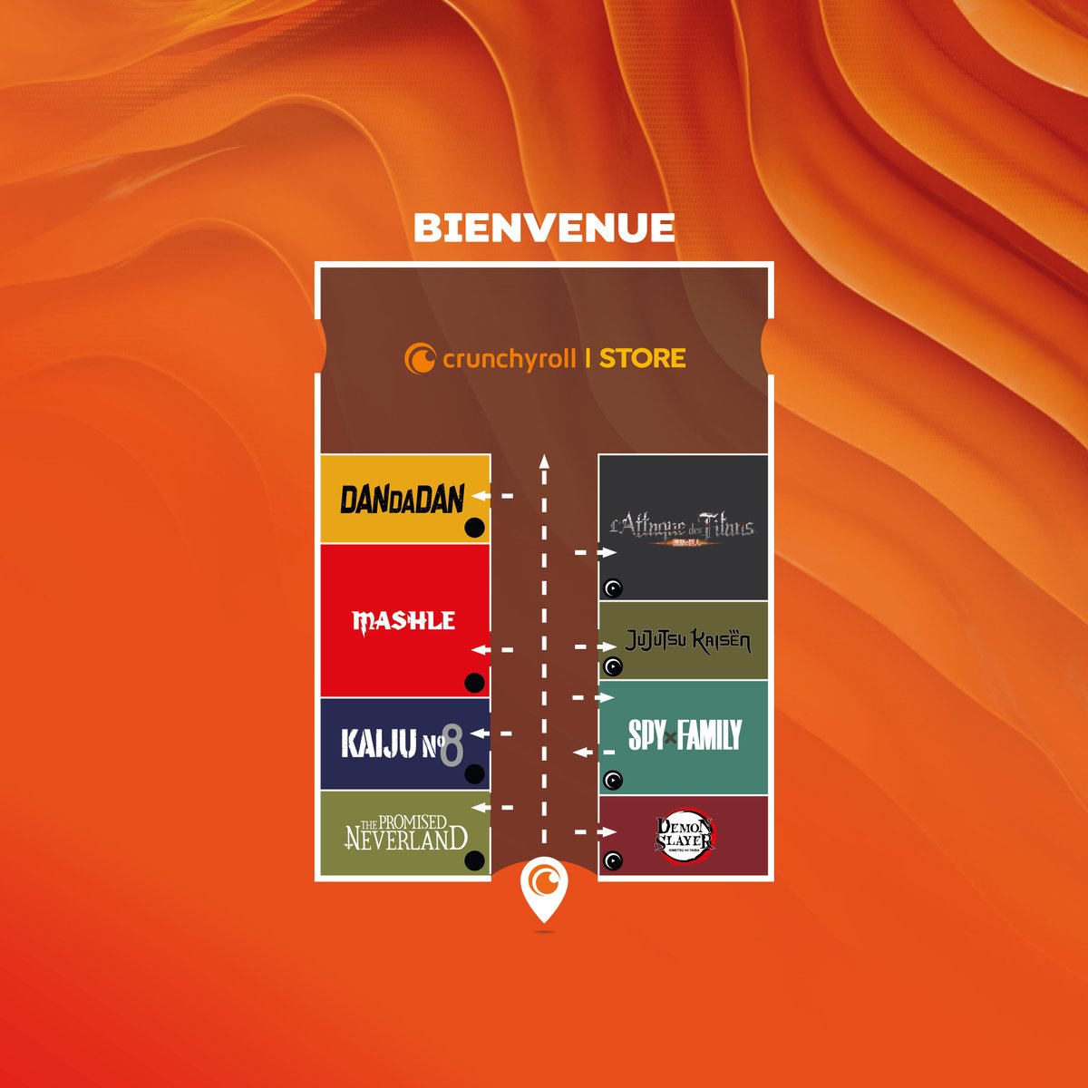 Crunchyroll_fr's tweet photo. 400m2 de stand à @japanexpo, il va pas falloir se perdre. (ni rater nos conférences !)

🌟 PROGRAMME : https://t.co/LIkUQqmB8a https://t.co/wLsUPyhci4