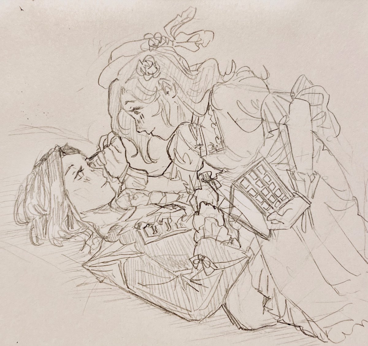 sjoko_oko's tweet photo. hi im so normal about them 

#mlbbfanart #mlbbcarmilla #mlbbcecilion https://t.co/Z1Y2K3XeWw