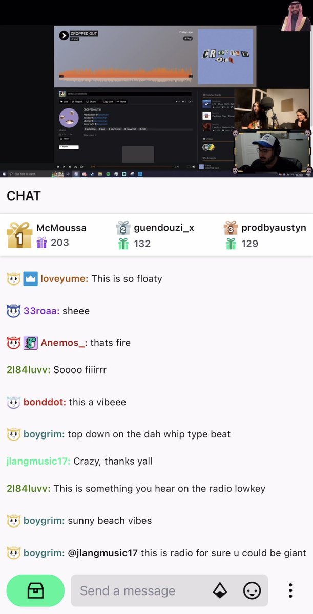 JlangMusic's tweet photo. Got CROPPED OUT played on @Niztopia stream last night, heard some really good feedback and got introduced to a lot of super cool artists too! Huge W https://t.co/CN6Ma3lT1U