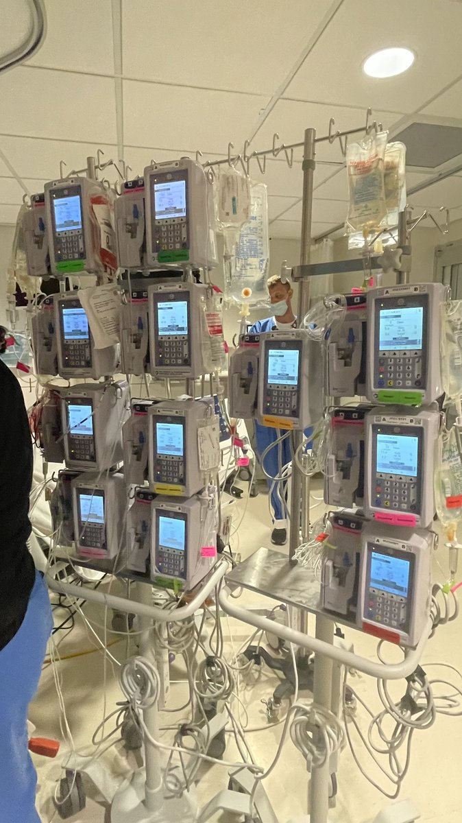 Thomas O'Brien, MD (@heartdoctom) on Twitter photo Command central.  Yes, this is all for one patient!!  (Not pictured: the vent, the Impella, the ECMO circuit!)  #ICU #Cardiotwitter God Bless our #Nurses 🤪🩺❤️ Command central.  Yes, this is all for one patient!!  (Not pictured: the vent, the Impella, the ECMO circuit!)  #ICU #Cardiotwitter God Bless our #Nurses 🤪🩺❤️