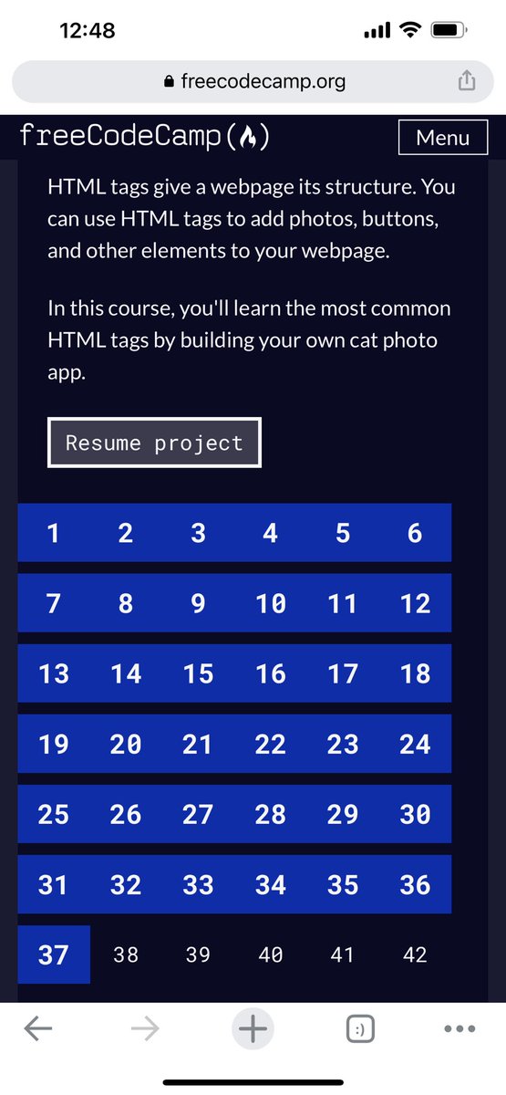Robcodesalil's tweet photo. Free code camp created a new responsive web dev so let’s do it! I’m at work right now so I have to practice on my phone, I e done HTML &amp; CSS sooo many times, so I’m flying thru it! Let’s goo #100devs https://t.co/CBF2509BmW