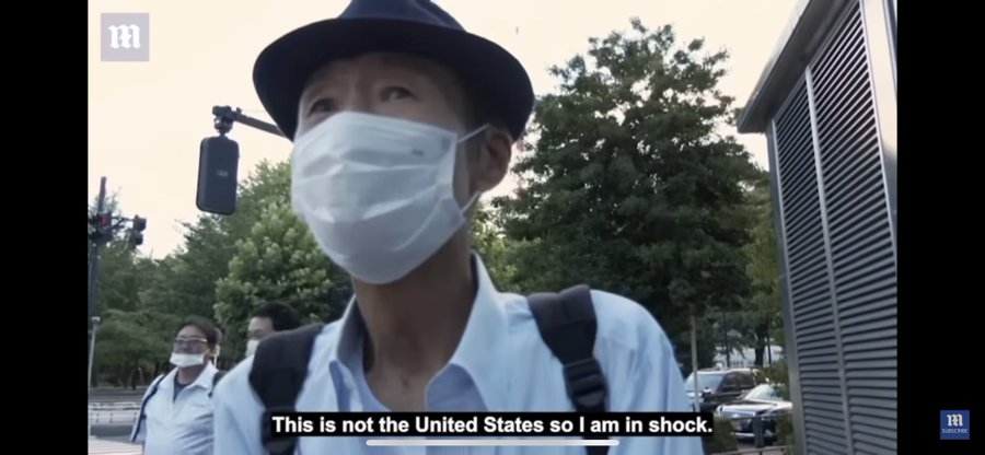 Noahpinion's tweet photo. Japanese reaction to the Abe assassination, pretty much says it all: https://t.co/VLW88a4Eey