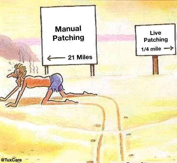 TuxCare_'s tweet photo. Looking to save time & money on #Linux security maintenance? #KernelCare Enterprise can affordably reduce your vulnerability risk with zero downtime. Get started with a FREE trial today!
https://t.co/YtOsMWqJgy
#TuxCare #LivePatching #CyberSec #SysAdmin #CISO #Compliance #Meme https://t.co/Wt5c21vi6q