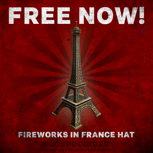 gospodindev's tweet photo. 🔔New Free Item: Fireworks in France Hat!!
Link:https://t.co/357OmoWStl
📌Promo ends July 18, 2022.

#roblox #robloxfreeitems #RobloxDev https://t.co/uMusVXqgRZ