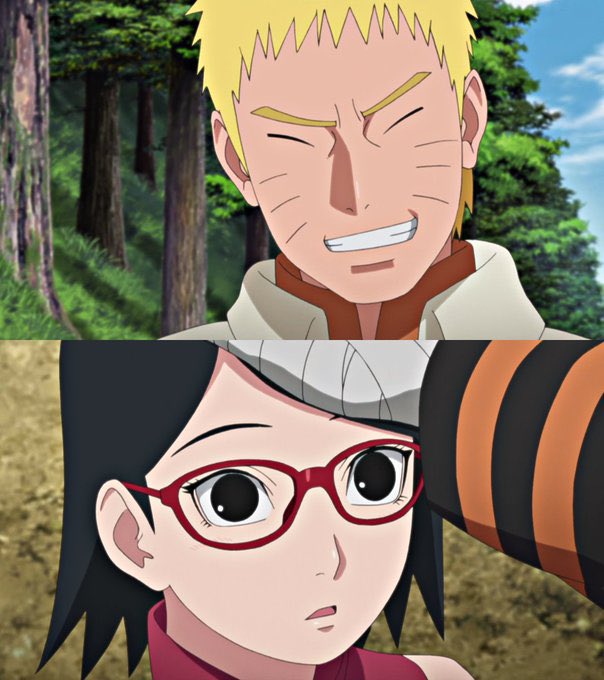 DailySarada_'s tweet photo. Sarada with Naruto ��� https://t.co/0cPg95zahf