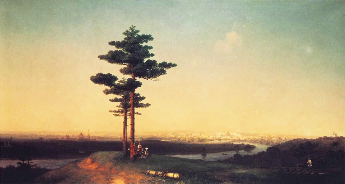 View of Moscow from Sparrow Hills, 1851 #romanticism #ivanaivazovsky wikiart.org/en/ivan-aivazo…