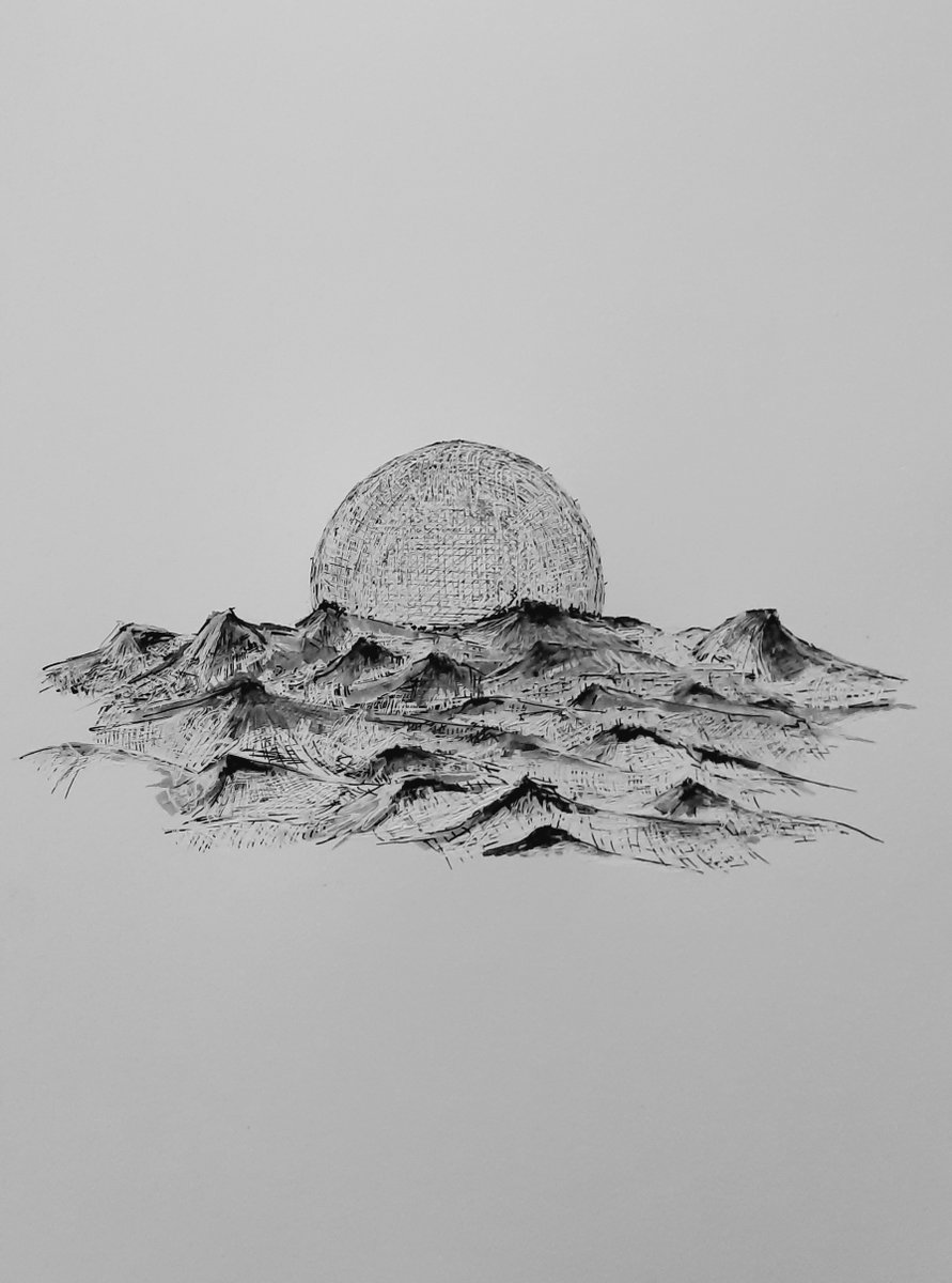 artvisio's tweet photo. Dunes.
#Fictional, only #liner
#sketching #drawing #scribbling
#experimenting new #expressions #abstractdrawing
#SaturdayVibes #SaturdayMotivation #Saturdaythoughts https://t.co/VoxANIIWQF