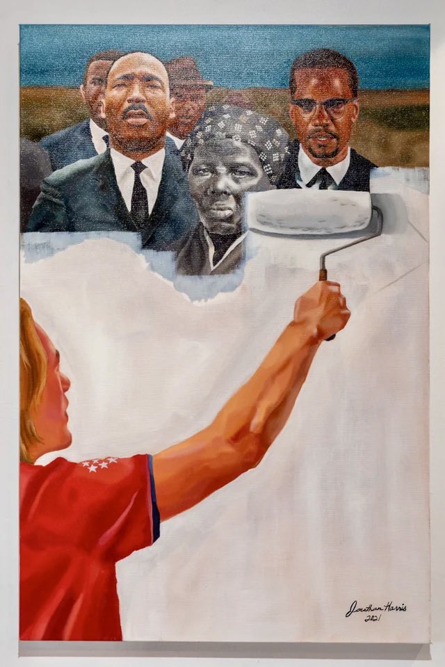Whitewashing history to remove white supremacy and the distinct violence wrecked by religious zealotry does nothing to advance the cause of peace and Justice! Seize virtues of Truth, responsibility and solemn reflection and cease misogyny, bigotry, denial and ignorance!#ONEV1