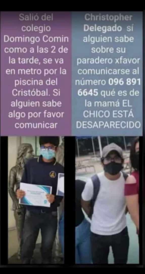 [ AYÚDANOS A ENCONTRARLO ] 🚨
#Guayaquil <a href="/PoliciaEcuador/">Policía Ecuador</a> <a href="/CynthiaViteri6/">Cynthia Viteri</a> @cscgye <a href="/ECU911_/">ECU 911</a> Solicitamos su gentil ayuda compartiendo y difundiendo este comunicado. Su familia se encuentra desconsolada. Dar RT y Compartir