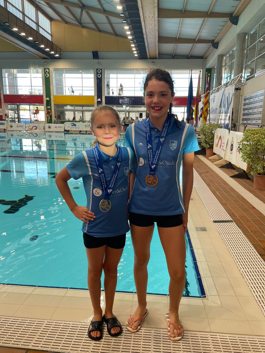 cngranollers's tweet photo. 🥉TERCERES D’ESPANYA ALEVÍ DE NATACIÓ ARTÍSTICA!🥉

🧜‍♀️L’aleví B de natació artística són terceres d’Espanya al campionat estatal celebrat a Palma de Mallorca per equips!

▶️Figures:
🥈Mariona Navas
🥉Marla Pérez

💙Felicitats a totes!

#CNG #CNGranollers #CNGNatacióArtística https://t.co/dREgkjNFdo