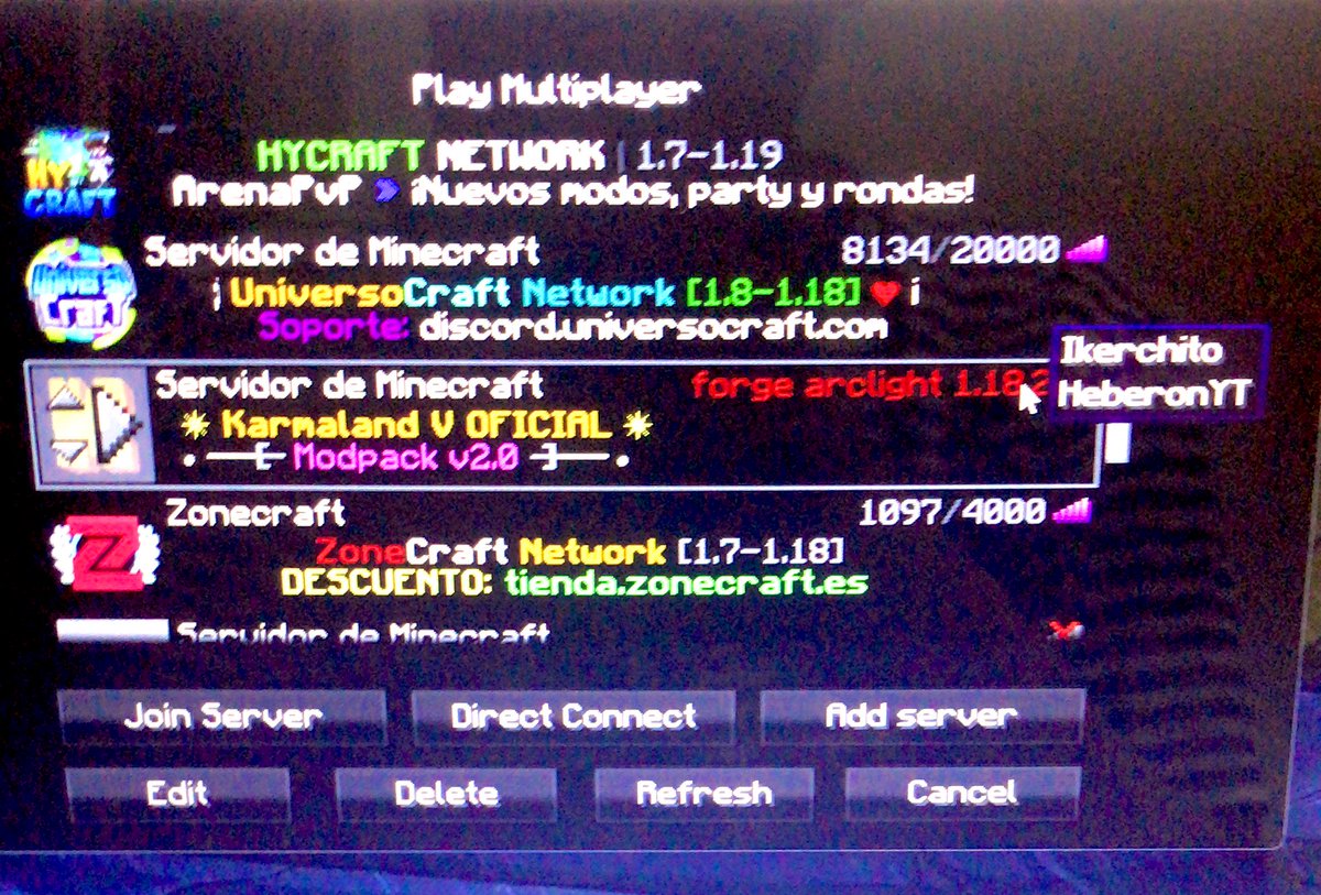 ittsleka07's tweet photo. Alguien me explica porque tengo el server de Karmaland pd: es la ip de madkaos #Karmaland5 #KarmalandV #Vegetta777 #Rubiu #willyrex #internetdown #mojang #Minecraft #server https://t.co/C3kKqx24ln