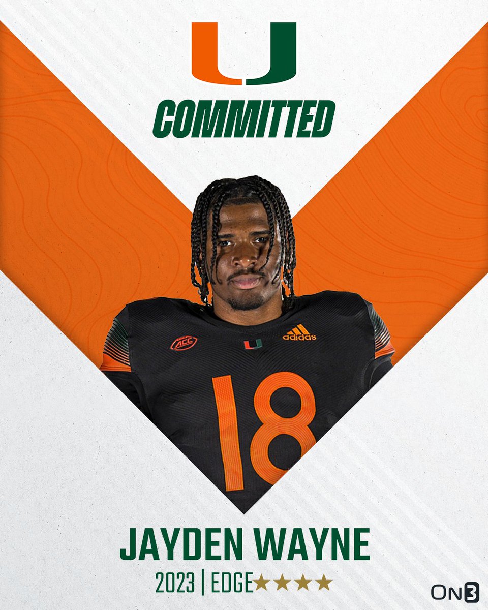 2023 5* EDGE Jayden Wayne commits to Miami CFB