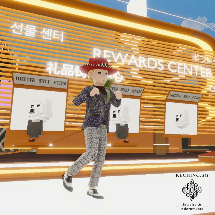 #Decentraland; claiming rewards in a Thai-ish mall by @GamiMallMD

Brings back fond memories of #Thailand

Hat by <a href="/JTV____/">JTV</a>
Ain't washed my <a href="/Meta_Artz/">MョイA</a> pants from last night
Croc jacket &amp; spectator shoes created by moi market.decentraland.org/accounts/0x819…

instagram.com/p/CfzHt8Ipyqe/…

#nftcommunity