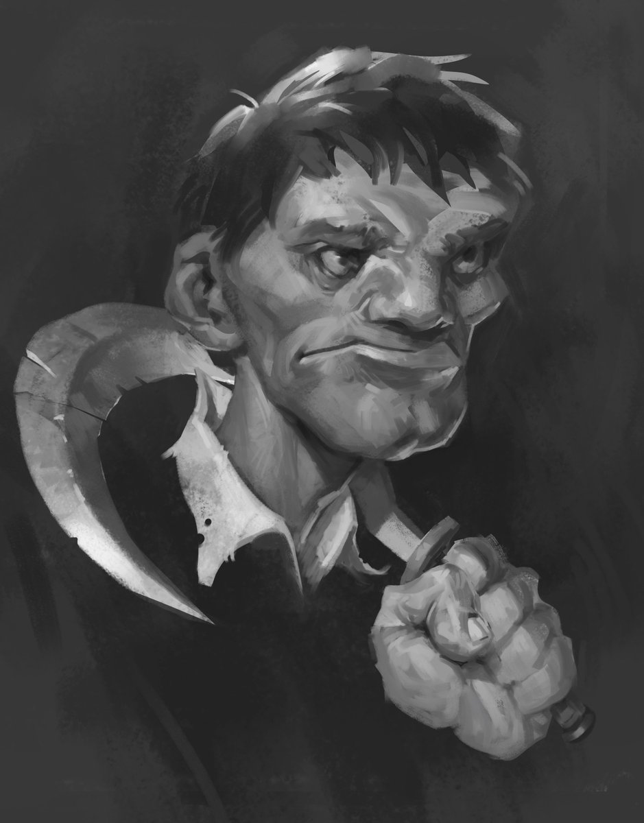 Vorueg's tweet photo. Sicle
#art #digitalart #sicle #scythe #character #portrait #illustration https://t.co/yYiR6VsXtw