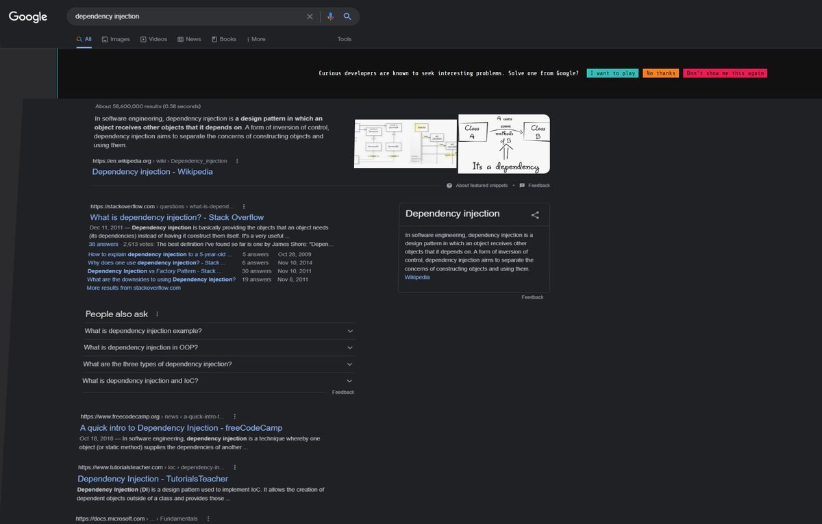 DevPool3000's tweet photo. I was finally able to trigger the hidden #google foobar challenge
Just so I can click on "Don't show me this again" 🤣 https://t.co/kq3TzR3NDb