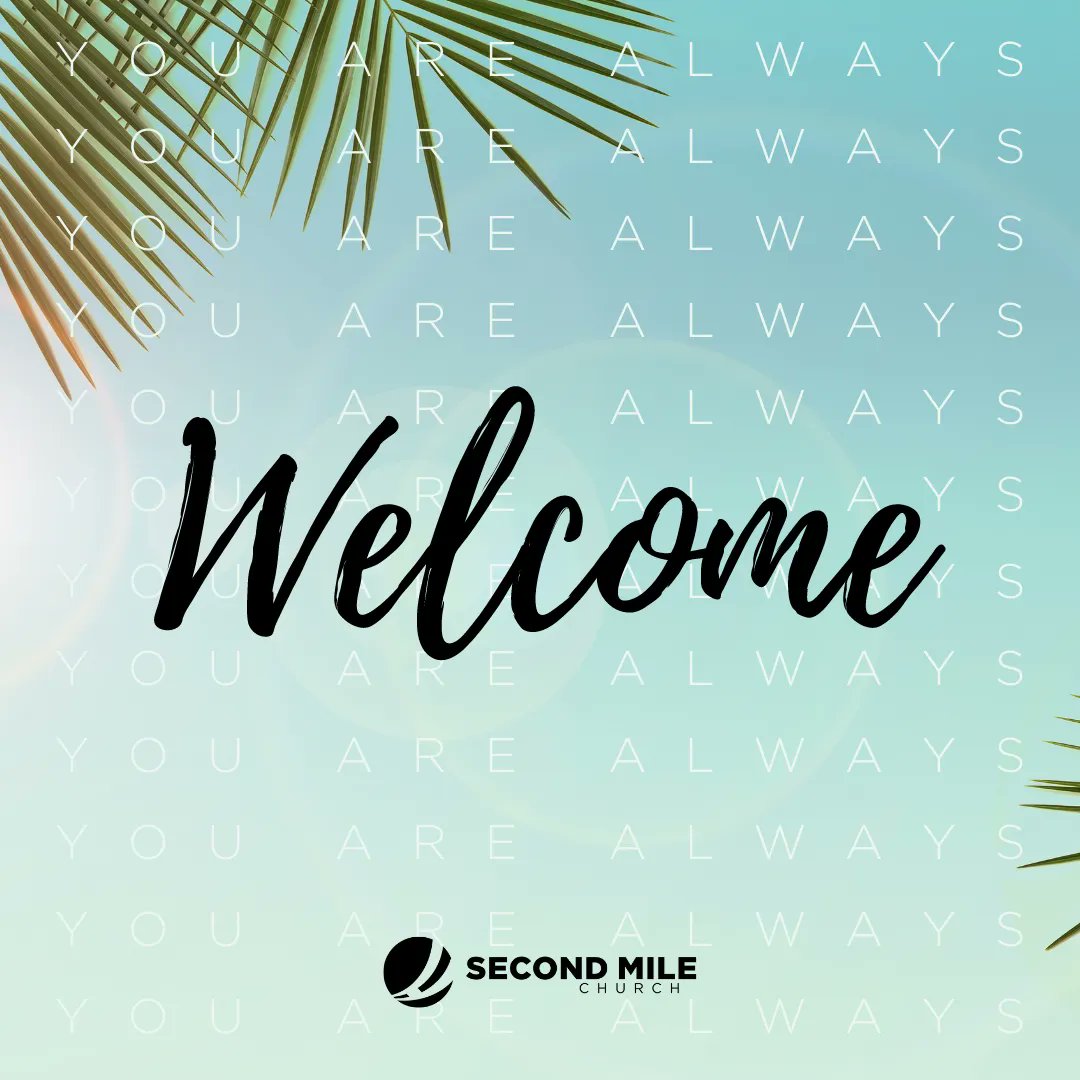 SecondMileChrch's tweet photo. You are ALWAYS welcome at #SecondMileChurch! See you TOMORROW at 10AM at The Pointe 14 Theater! https://t.co/lJnBEklnwN