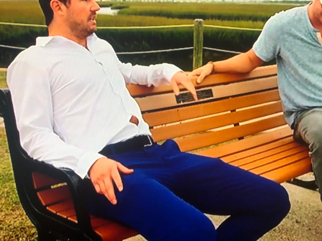 ReneeRonero's tweet photo. Paige - please tell your man to wear undershirts
under his button downs! 
#SouthernCharm 
#craige https://t.co/KYnq3gSR1K