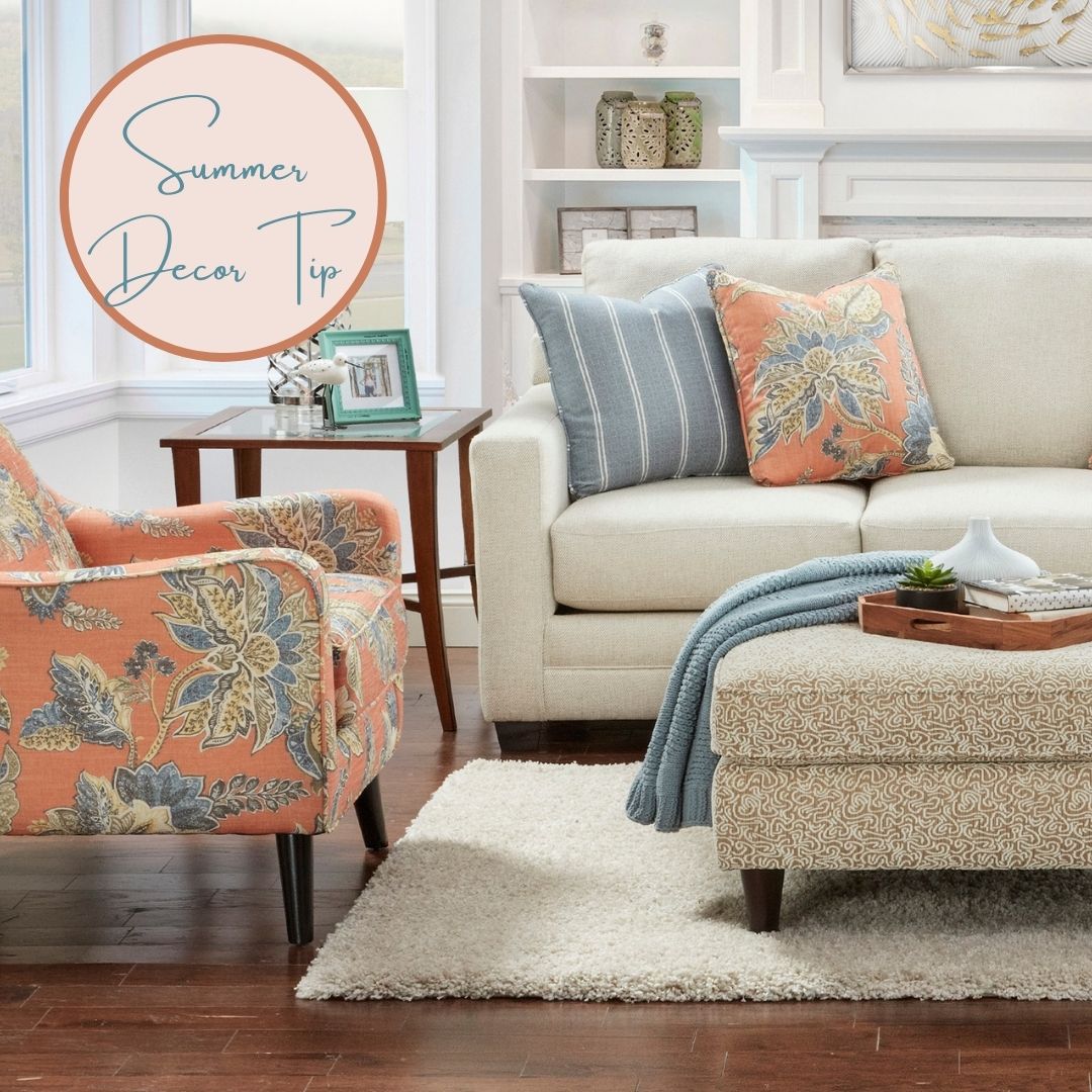 Bright botanical prints instantly lift a room's mood!