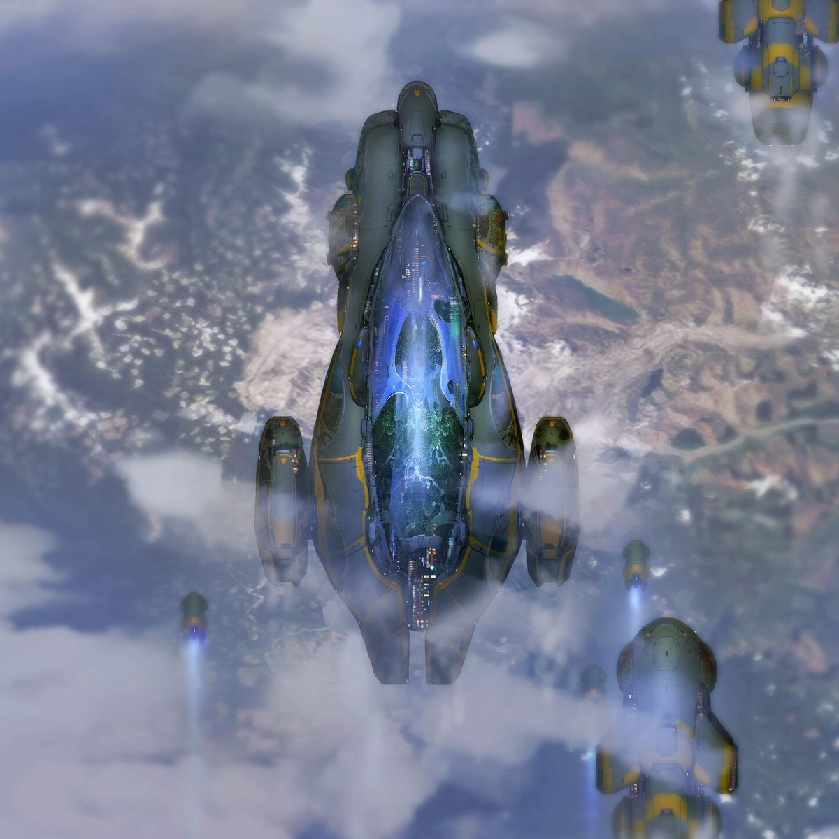 staratlas's tweet photo. "Nature should be our partner and not a means to our ends. In case someone forgets this, the ECOS fleet will be there to remind them."

- From the treatise on cosmic seasons by the Druidess of ECOS🪐 https://t.co/E6be7woGXa
