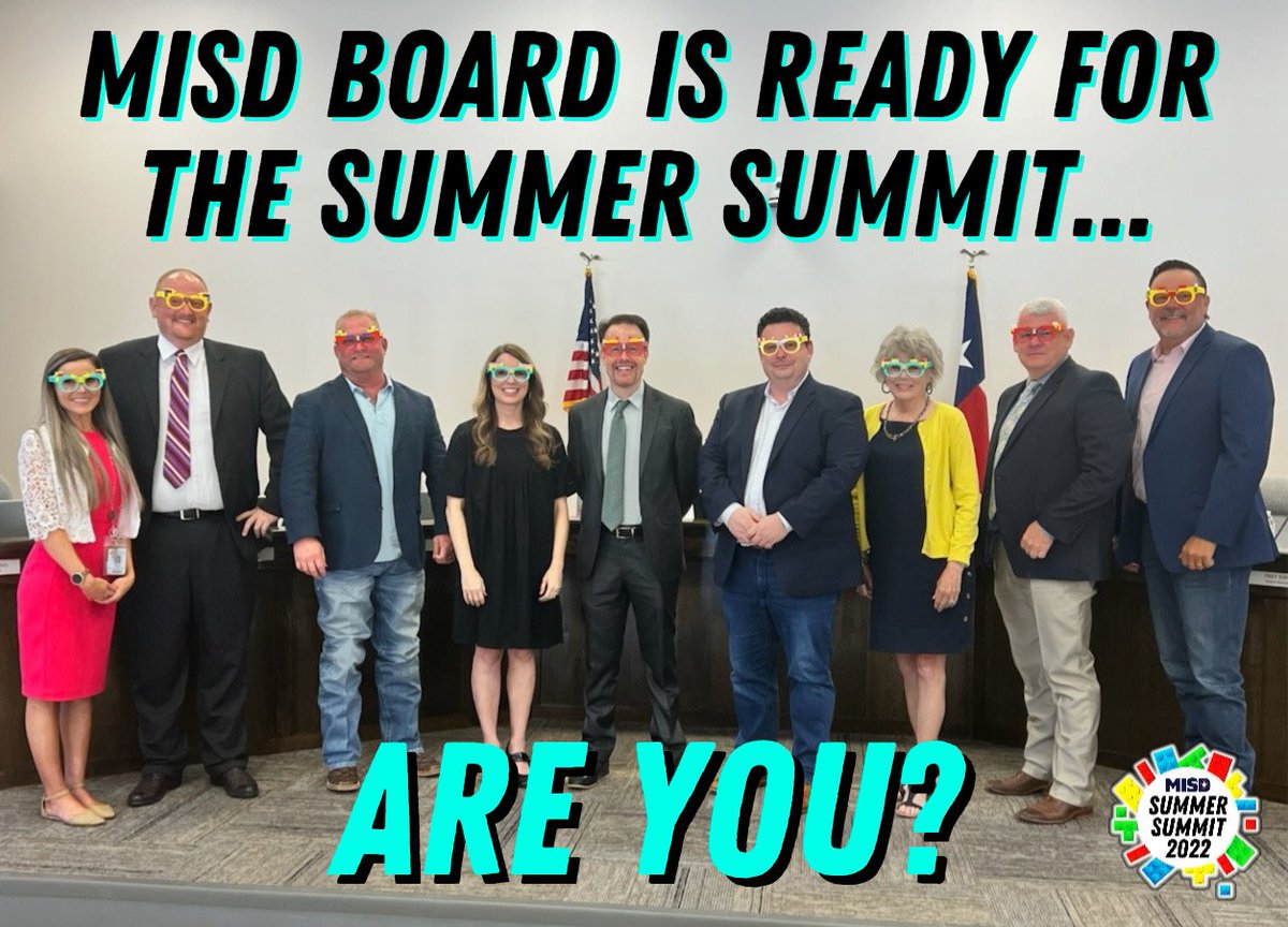 MISD Technology Services (@misd_technology) on Twitter photo Just 1️⃣7️⃣ days until the Summer Summit! 🎉 In June the Board of Trustees heard all about the Summit from <a href="/TechnoTeel/">Diana Teel</a> and are ready to build new connections... are you? 💻🥳 <a href="/MontgomeryISD/">Montgomery ISD</a> Just 1️⃣7️⃣ days until the Summer Summit! 🎉 In June the Board of Trustees heard all about the Summit from <a href="/TechnoTeel/">Diana Teel</a> and are ready to build new connections... are you? 💻🥳 <a href="/MontgomeryISD/">Montgomery ISD</a>
