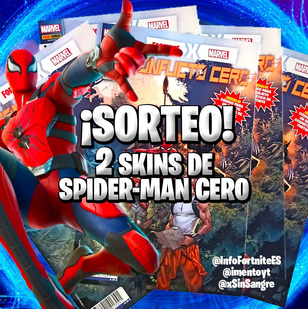 imentoyt's tweet photo. 🕷️SORTEO de 2 CÓDIGOS DE SPIDER-MAN CERO 🕸️

Requisitos:
- RT
- Seguir @InfoFortniteES, @imentoyt y @xSinSangre

📆 Termina este lunes 11 por la noche (en dos días).
🍀 Suerte a todos. https://t.co/tT7mIpGz5Y
