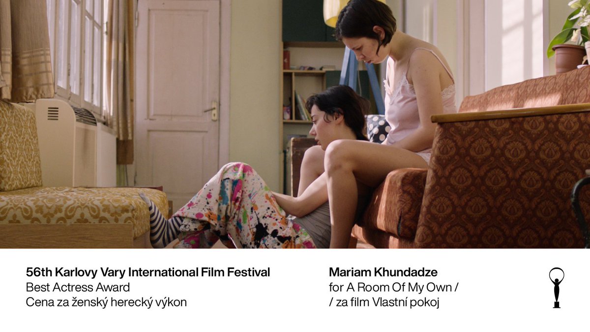 The Best Actress Award goes to Taki Mumladze and Mariam Khundadze from Georgia for their stirring portrayal of young women in the film A ROOM OF MY OWN. Taki Mumladze also co-wrote the screenplay.
