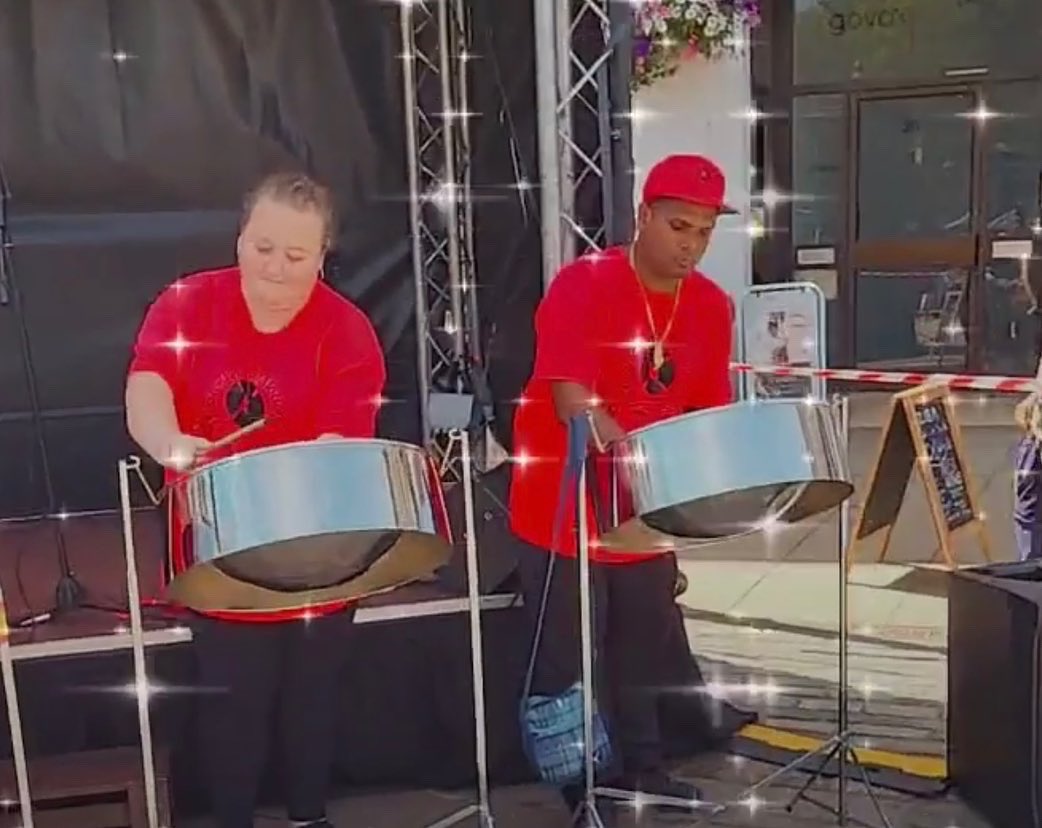 dewamusic's tweet photo. Playing today at Hitchinβs Flofest πΆβοΈ
#SteelPan #Hitchin #HitchinCulturalFestival #Music #Band #SteelBand #FloFest #Festival #SteelPanInMotion #Trinidad #Caribbean #Culture #SteelBand #SteelPanMusic #SteelDrum https://t.co/iyUw6SWLNb