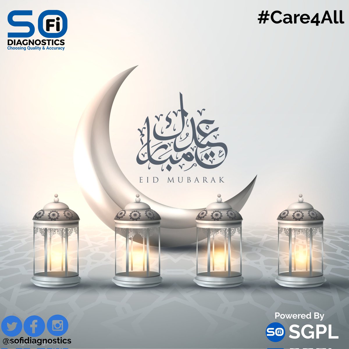 SofiDiagnostics's tweet photo. Eid Mubarak 😌🤗
#Sofidiagnostics #Sofiabs 
@sofidiagnostics
#Sofidiagnostics #SofisGroup #SofiSipl #Soficare #SofiHealth #CareForAll #Care4all #care4all #Sofilabs https://t.co/1iatH7yrUa https://t.co/JLqBXXKTtW