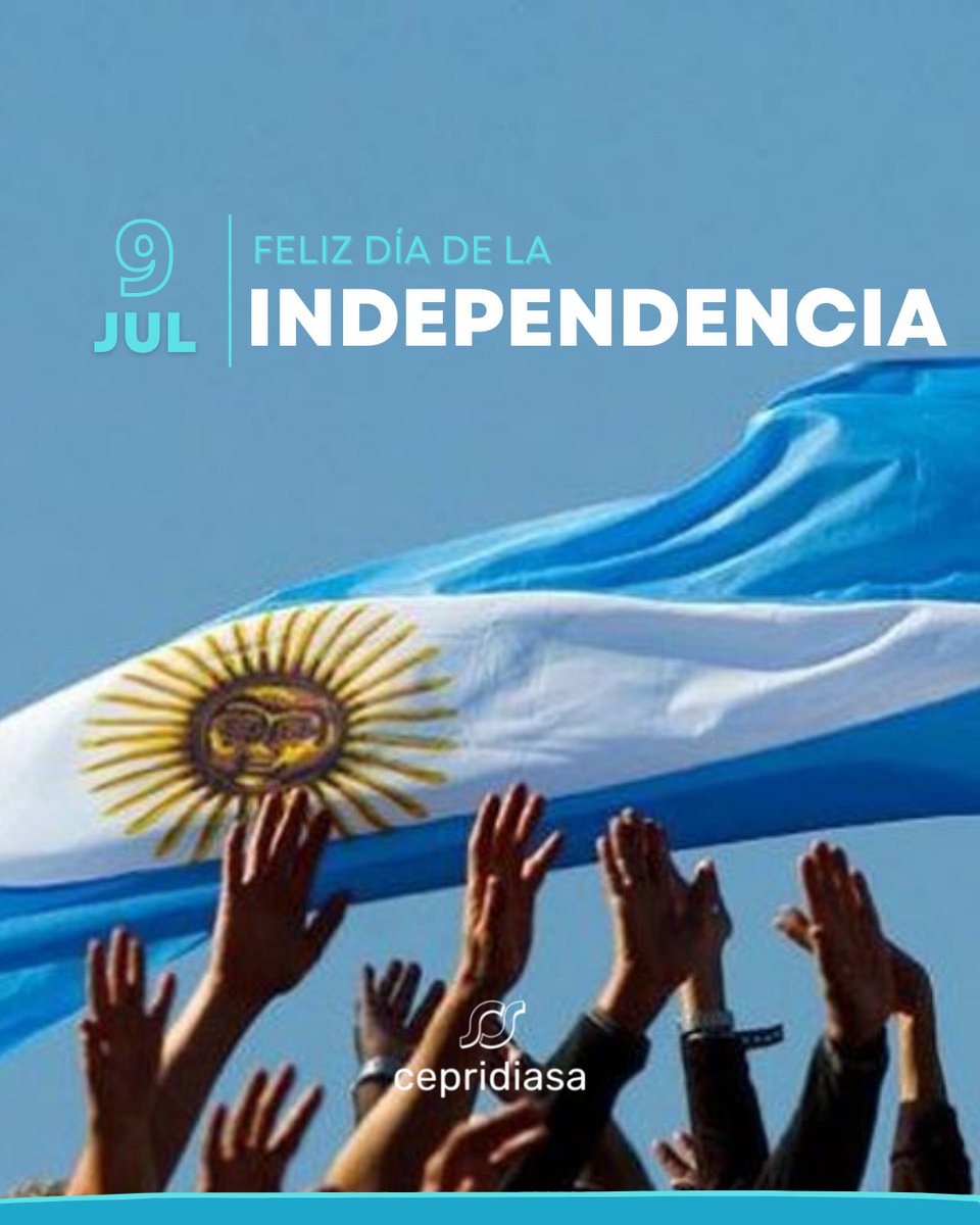 Hace 206 años somos libres. ¡Viva la patria!