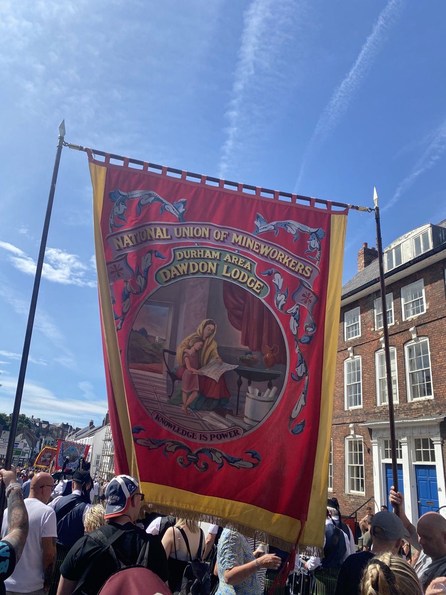 SusanEMcCabe's tweet photo. Wonderful to be back at the Durham miners gala - such a celebration of our  heritage. Dawdon is the pit village where I was raised 😊 https://t.co/6eXgeQSaXN