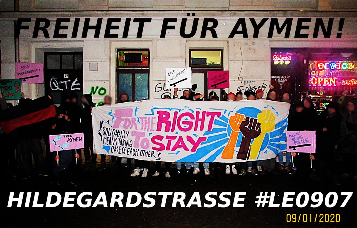 copwatch_le's tweet photo. Am #le0907 2019, vor 3 Jahren, haben solidarische Anwohner:innen der #Leipzig er #Hildegardstraße versucht eine Abschiebung zu verhindern. Es kam zu massiver #Polizeigewalt. Das Ereignis hat den Kiez nachhaltig politisiert. Das gemeinsame Ziel #nodeportation besteht weiterhin. B! https://t.co/JhSNQC9BM9