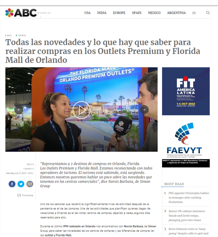 ABCMundial's tweet photo. Todas las novedades y lo que hay que saber para realizar #compras en los Outlets Premium y Florida Mall de #Orlando
@ShopFloridaMall @OrlandoIntPO
#ipw22 @ustravelipw #NorxisBarboza
@ABCMundial
https://t.co/da5CUe3xdH https://t.co/WtzOUUB7oq