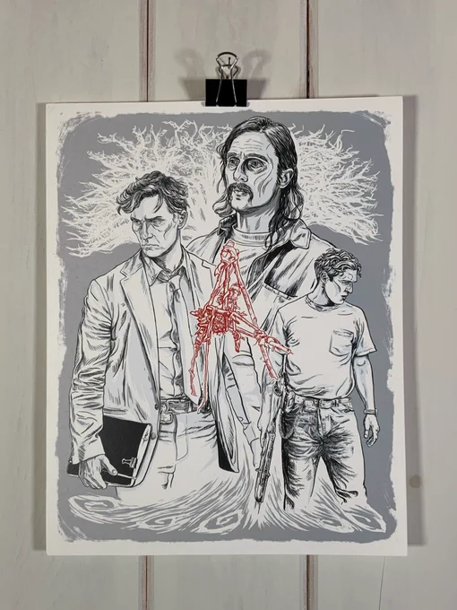 since time is a flat circle anyway, let's pretend we're all obsessed with True Detective season one again and scoop up this 11x14 print on sale for $10 now! 